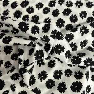 popeline coton marguerite