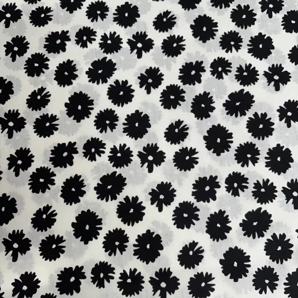 popeline coton marguerite