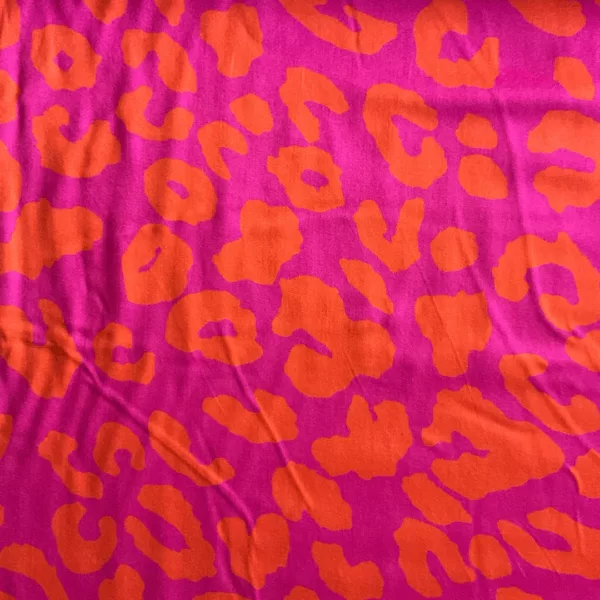 tissu viscose imprimé léopard