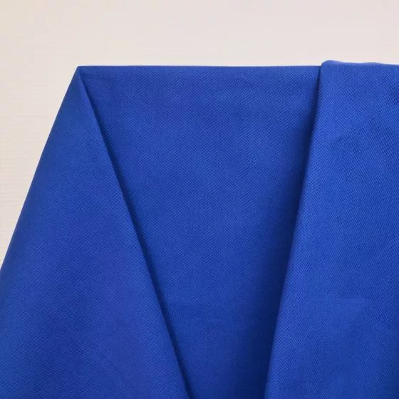tissu gabardine bleu atelier brunette