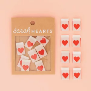 etiquette coeur sarah hearts