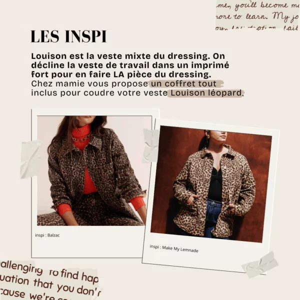 coffret veste louison leopard chez mamie