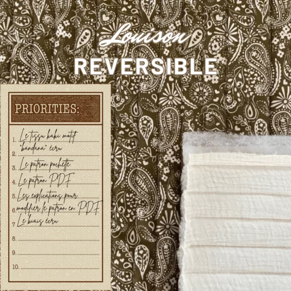 coffret veste louison reversible matelasse chez mamie