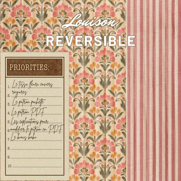 coffret veste louison reversible matelasse chez mamie