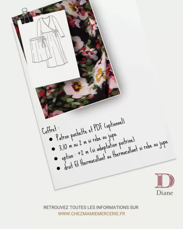 coffret couture robe portefeuille diane
