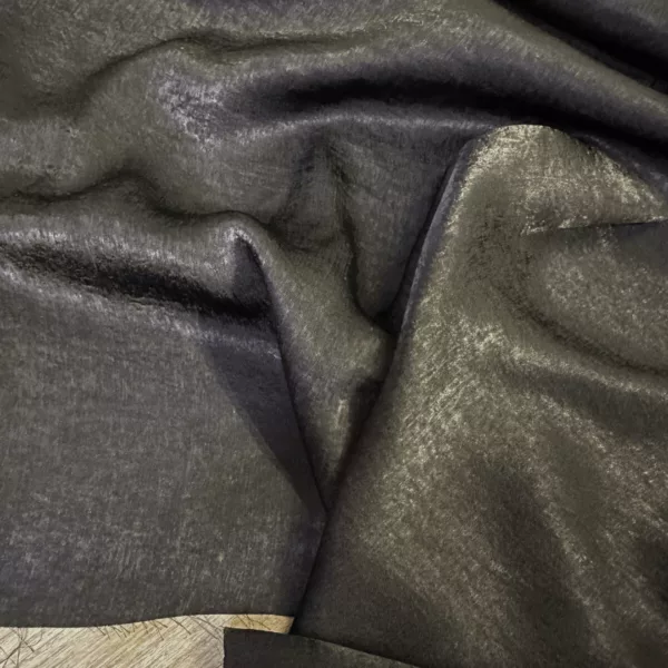 tissu lamé noir