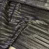 plissé tissu plissé noir irisé