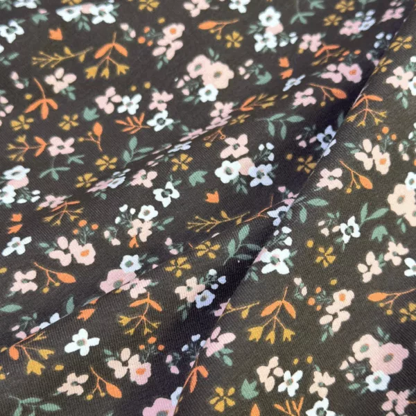 tissu jersey fleur