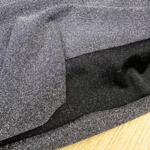 tissu maille scintillante argentée , tissu jersey paillette