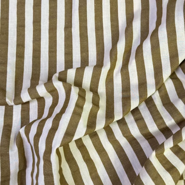 tissu coton à rayures