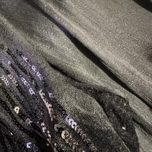 tissu sequin noir et bleu tissu sequin noir et bleu