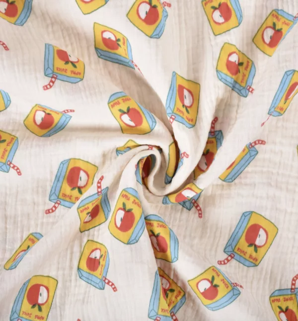 apple juice double gaze de coton apple juice